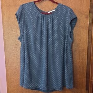 DR2 Teal Short Sleeve Blouse